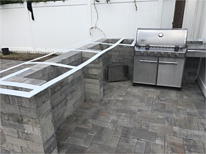Nicolock Verona Granite city cambridge Old English onyx limestone Custom Bar BBQ Granite template Top Patio Ledgestone Stone Ridge